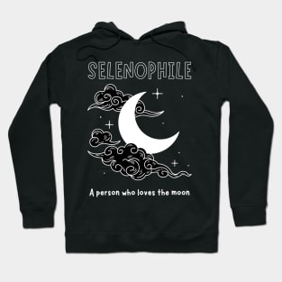 SELENOPHILE MOON AND CLOUDS Hoodie